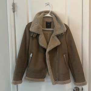 Zara Moro Faux Suede Jacket